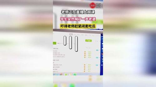 网课吃瓜老师直播